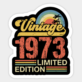 Retro vintage 1973 limited edition Sticker